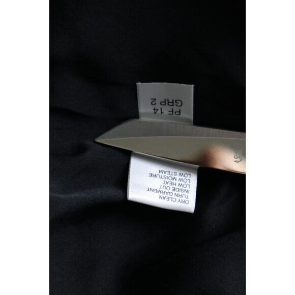 St John Size 10 Abstract Print Sheath Dress Silk Wool Colorblock Short Sleeve - Picture 13 of 13